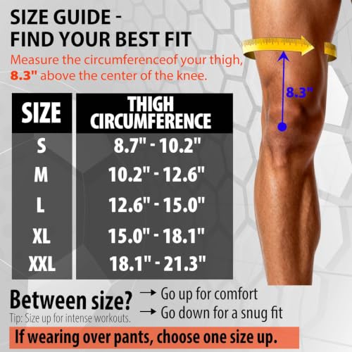 Frelaxy Wrestling Knee Pads, 3D Protective Compression Leg Sleeves, Padded Knee Sleeve for Wrestling, Basketball, Volleyball, Baseball, Knee Protective Gear for Youth, Women & Men (1 Pair) - size: Large