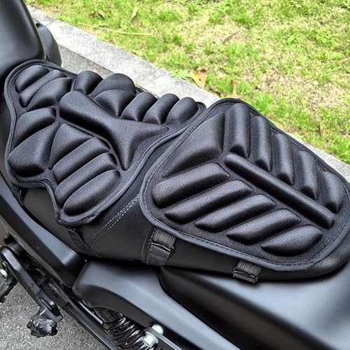 Motorcycle Seat Cushion for Yamaha FJR 1300 2001-2024, Gel Motorcycle Seat Pad for Long Rides, Breathable Shock Absorbing Anti-Slip Motorcycle Saddle Cushion