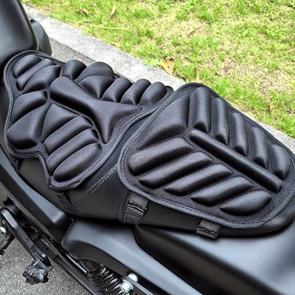 Motorcycle Seat Cushion for Yamaha FJR 1300 2001-2024, Gel Motorcycle Seat Pad for Long Rides, Breathable Shock Absorbing Anti-Slip Motorcycle Saddle Cushion