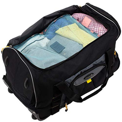 TPRC Sierra Madre Duffel Bag, Black, 21" Rolling - size: 21-Inch