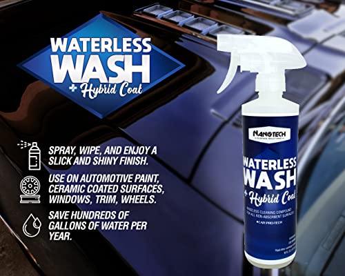 Nanotech Surface Solutions Detailing Kit Includes Carpet Cleaner, Windshield Rain Repellent- Increase Visibility During Rainy Days, Water-less Ceramic Wash, Interior Cleaner, Car Shampoo- 16 Oz.