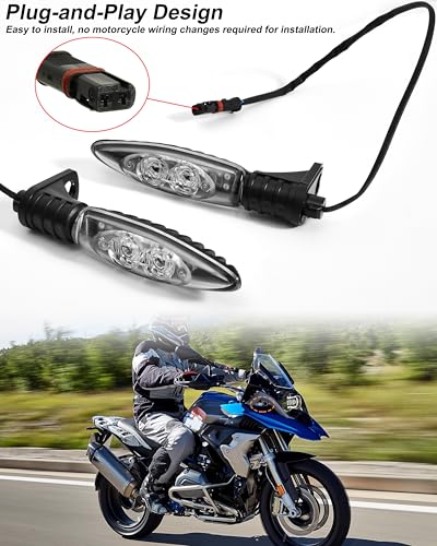 LED Turn Signal Indicator Light for BMW R1200GS LC 2013-later, Amber Turn Signal for BMW F800GS F700GS F800R K1300R Accessories
