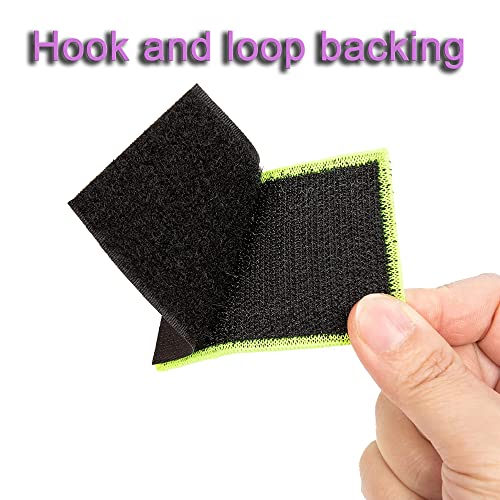 2pcs Reflective Safety Patches， Hook and Loop Reflective Patches for Night Sports, Labor Wear, Rain Jackets, Hikers, Dog Tactical Undershirts, Firefighter Rescue, Red - color: Red
