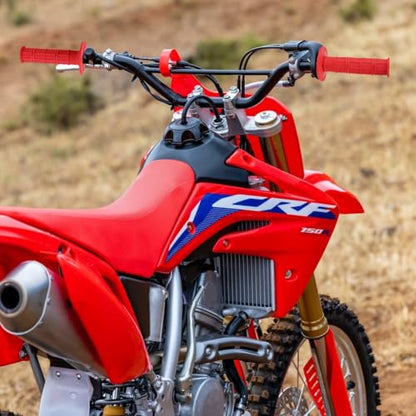HIAORS 22mm 7/8" Universal Motorcycle Rubber Handlebar Grips Compatible with KLX SDG XR CRF 70cc 50cc PW 80 KLX110 SDG SSR YZF WRF KXF TTR RMZ Motocross Dirt Pit Bike Red Parts - color: Red