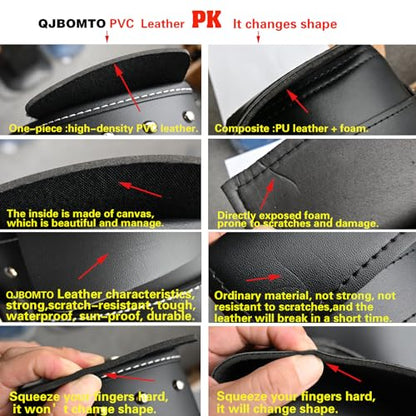 Motorcycle Saddle Bags Side Bags - Saddlebags Softail Pvc Leather,Waterproof, Side Tool Bag,Universal Storage Tool Bag for Motorbike,fork bag,swing bag (Left Side) - style: Left1