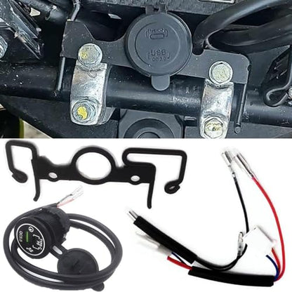 Compatible for Honda Navi 110 2022-2024 Plug & Play Wiring Harness Connector Accessory Kit + Mount Bracket