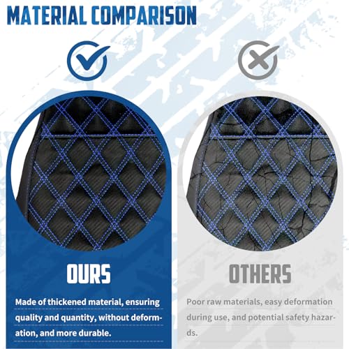 One-Piece Driver Passenger Seat Motorcycle 2-up Seat Fit for Harley Touring Electra Glide Road King Road Glide Street Glide 2009-2023 (Blue Stitching) - color: Blue Stitching Without Backrest