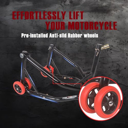 Motorcycle Head Lift Stand, Front Triple Tree Stand 660LBS Load Capacity Front Wheel Lift Stand