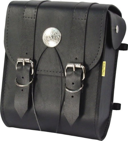 Dowco Willie & Max 58451-00 Deluxe Series: Synthetic Leather Motorcycle Sissy Bar Bag, Black, Universal Fit, 6 Liter Capacity - style: Deluxe Series