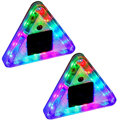 Solar Strobe Light, High Bright LED Emergency Vehicles Flashing Beacon Light with Strong Magnetic Waterproof Safety Warming Light for Trucks Forklift Truck Tractor Golf Carts UTV Car (2Pack)