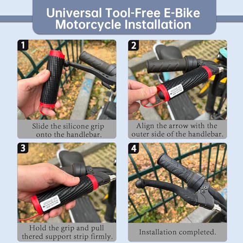 OFFCURVE Universal Motorcycle Handblebar Grips - style: Pattern