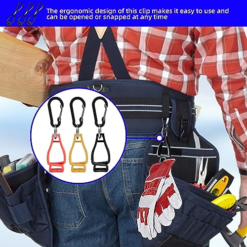 30 PCS Glove Clips for Work Glove Holders, Gloves Holder Clips Work Safety Clip Glove Keeper, Gloves Grabber Clips, Glove Belt Clip for Worker Construction
