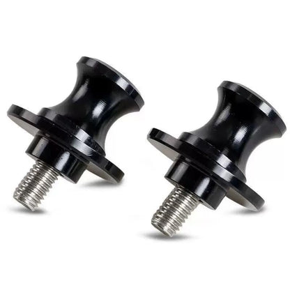 Motorcycle Swingarm Spools - Dual-Layer CNC Aluminum Anti-Drop Sliders fit for YAMAHA MT-09 SP Tracer 900 FZ-09 (2014-2026) 6mm Stand Bobbins with Anodized Finish (Black) - color: Black