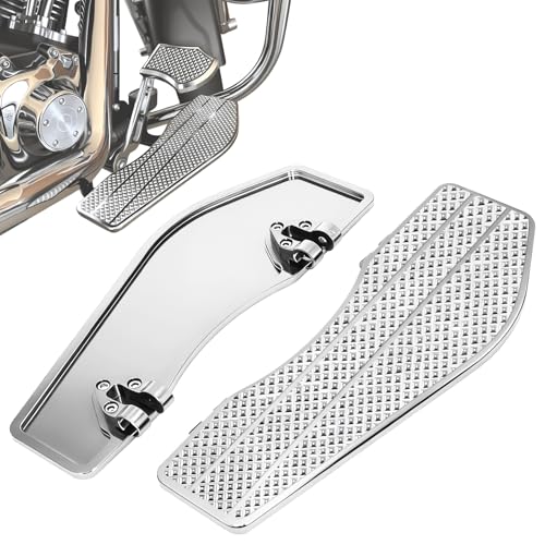 Driver Floor Boards Floorboards Foot Pegs for Harley Street glide,Road king,Road glide,Electra glide,Ultra 1986-2026 & Softail Slims,Fat Boy,Fat Bob,Street Bob,Heritage Classic, Low Rider ST 86-2017 - color: Driver Floor Board-Chrome