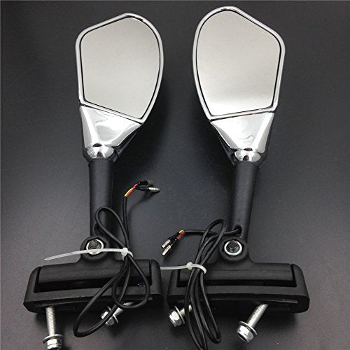 SMT-Yellow Led Lights Mirror Compatible With Suzuki Gsxr 600 750 1000 Hayabusa Sv650S Tl1000R Cd [B075WQNZWB]