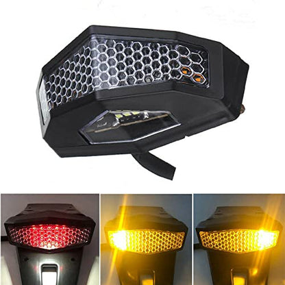 12V Motorcycle LED Rear Tail Turn Signal Light Brake Stop Light Compatible with Honda motorcycles street bikes, scooters,ATVs