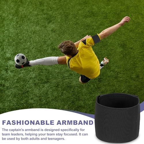 Soccer Captain Armband Elastic Wrist Arm Bands Adjustable Player Team Leader Anti-Slip Badge Sports Accessories - color: Classic Color