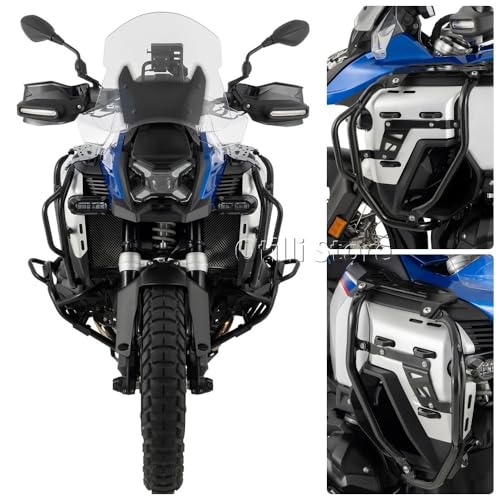 Motorcycle Tank Bar Guard Fit for BMW R1300GS ADV R 1300 GS Adventure Highway Crash Bar Fairing Frame Protection Bumper Engine Tank Guard Protector (Black) - color: Black