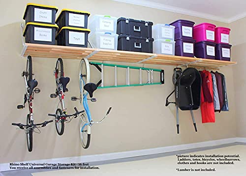 Rhino Shelf Universal Garage Storage Kit - 16 feet - size: 16-ft Length x 33.5-in Depth