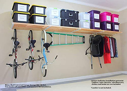 Rhino Shelf Universal Garage Storage Kit - 16 feet - size: 16-ft Length x 33.5-in Depth