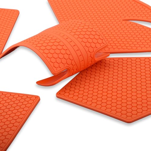 Motorcycle Tank Pads Side Gas Knee Grip Protective StickerApplies toKTM DUKE790/890 DUKE890R 2024+ (Orange) - color: Orange