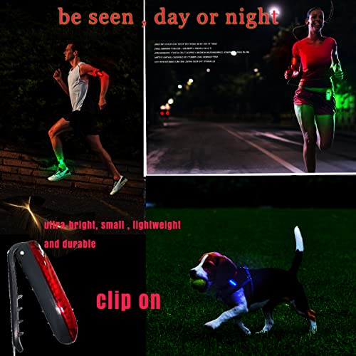Bicycle Tail Light, LED Safety Light (4 Pack) Bike Rear Light LED | Clip On Strobe/Running Lights for Runners, Dogs, Bike, Walking | High Visibility Accessories for Your Reflective Gear, Bicycle etc.