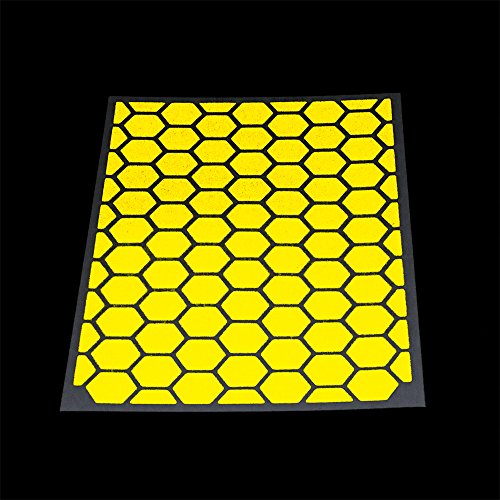 RydeSafe Reflective Decals - Hexagon Kit - Large - color: Yellow