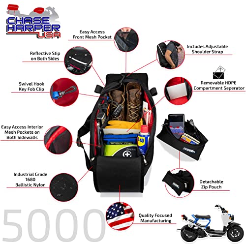 Chase Harper USA - Ruckus 5000 Under The Seat Bag - Compatible with All Ruckus Model Years With Stock Frame - Water and Tear-Resistant, Industrial Grade 1000D Nylon – Woodland Camo - color: Woodland Camo, size: Stock Frame Fit, style: Bag Only