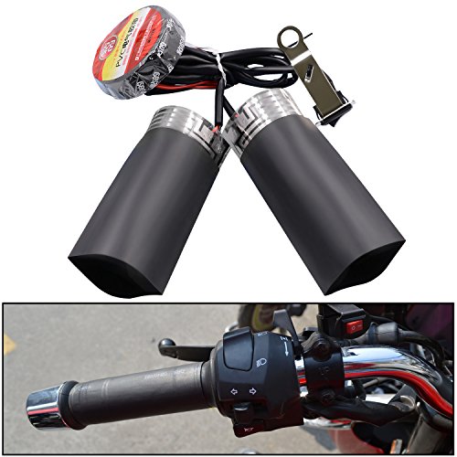 Motorbike Handlebar Heated Grip Kit,12V Winter Heated Grip Pads Inserts Handlebar Hand Warmers Fits Universal Grip ATV