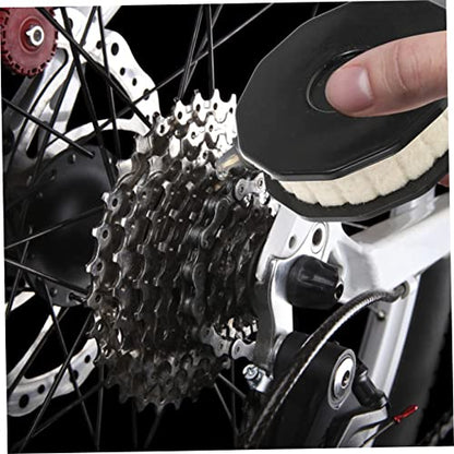 2pcs Bicycle Oiler Mountain Bike Lubricator Bike Oil Mountain Cycle Lubricator Bike Lubricant Chain Wax - color: Black