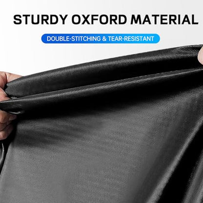 Motorcycle Cover Waterproof Outdoor Storage with Lock-Holes, Zipper Storage Bag & Night Reflective Design, All Season Protection Powersports Vehicle Covers Fits up to 96.5" Motorcycles - size: 96.5"