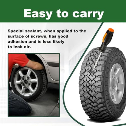 60Pcs Tire Repair Rubber Nail, Spiral Rubber Nails & Screw Plugs Tire Repair Kit Self-Service Vacuum Tire Puncture Repair Tool for Car, Motorcycle, Truck, Tractor, Jp -Reliable Tire Repair - size: 60Pcs