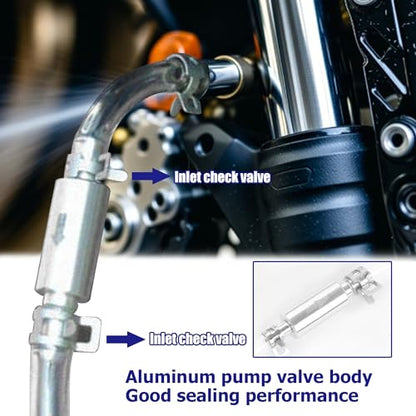 Brake Bleed Kit, Hydraulic Disc Brake Bleeding Kit, Motorcycle Brake Bleeder Kit Includes 100ML Syringe 50cm Hose and Brake Bleeder Hose Kit with One Way Check Valve - color: Brake Bleed Kit&Hose