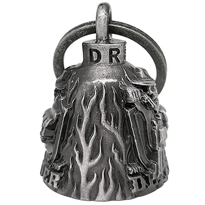 Dream Apparel Motorcycle Bell Guardian Angel Drive Away Gremlin, Biker Bell for Men Women Rider Riding, Good Luck Gift - color: 2nd Amendment Defender-02