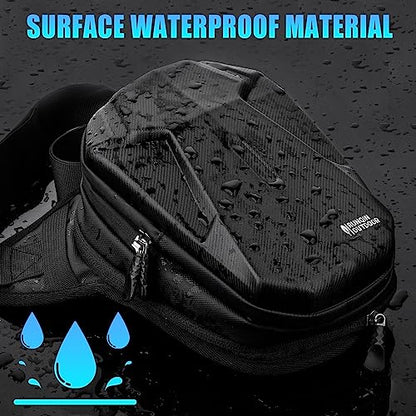 Motorcycle Waist Drop Leg Bag - Expandable Big Capacity Druable & Waterproof Tactical Fanny Pack, Multi-Pocket Storage Hip Thigh Bag for Cycling Hiking Climbing, Men and women