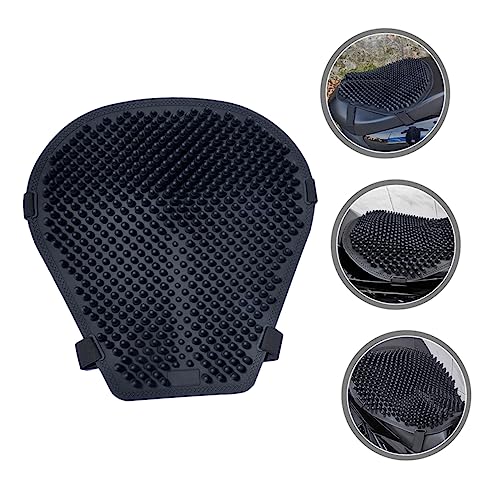 Non Skid Silicone Motorcycle Seat Cushion Thick Breathable Sunscreen Pad Shockproof Cooling Motorcycle Saddle Cover for Long Ride Comfort