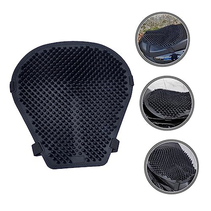 Non Skid Silicone Motorcycle Seat Cushion Thick Breathable Sunscreen Pad Shockproof Cooling Motorcycle Saddle Cover for Long Ride Comfort