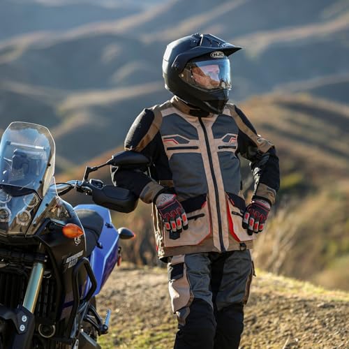 Tourmaster Men's Ridgecrest Mesh Adventure Motorcycle Jacket - color: Black, size: Medium Tall