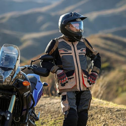Tourmaster Men's Ridgecrest Mesh Adventure Motorcycle Jacket - color: Black, size: 3X-Large