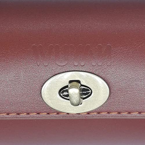 WUYAN Bike Handlebar Leather Bags Under Seat Retro Classical Mountain MTB Road Bike Leather Bag for Cell Phone， Saddle Tail Rear Pouch Seat Storage Cycling Case Carry Accessories - color: Red brown