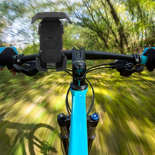 Cabilock 2pcs Motorcycle Handlebar Phone Mounts Anti-Shake Vibration Dampener Bike Cell Phone Holders for Electric Scooter and Bicycle Navigation Use