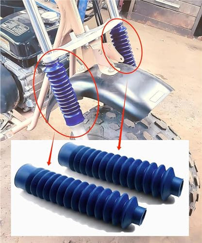 Motorcycle Front Fork Shock Boot Damper Dust Cover Compatible with Honda ATC 200X 1983-1987