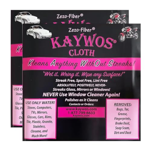 Cloth Premium Microfiber Cleaning Cloths (2-Pack) - Streak-Free Highly Absorbent Towels for Cars, Kitchen, Glass, and Automotive Surfaces Soft Lint-Free Reusable Multipurpose Cleaning Rags