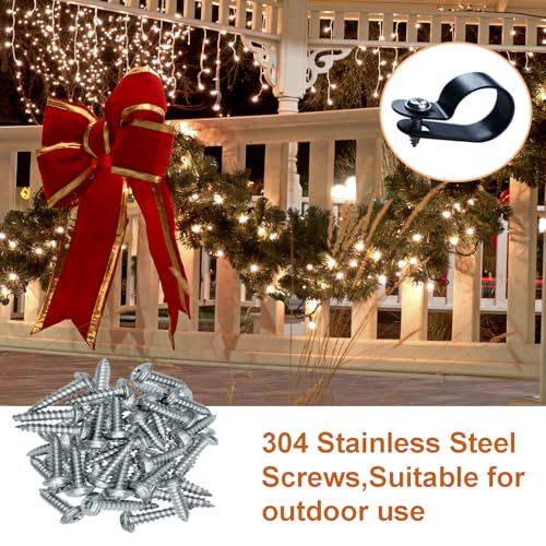 120 Pack 1/2 in Rope Light Clips Black,Rope Light Clips p-Style Mounting Clips Plastic Cable Clamps for Wire Management (Black-120p, 1/2) - color: Black-120p, size: 1/2