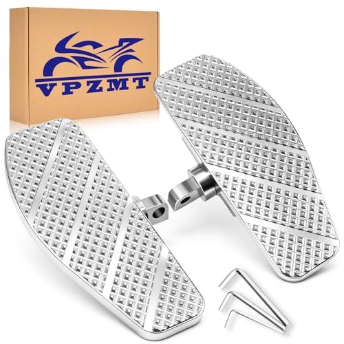 Chrome Rear Passenger Foot Pegs Floorboards for Harley Road glide, Road king, Electra glide, Street Glide & Softail Fat Boy, Street Bob, Low Rider ST & Dyna - color: Passenger Floor Board-Chrome