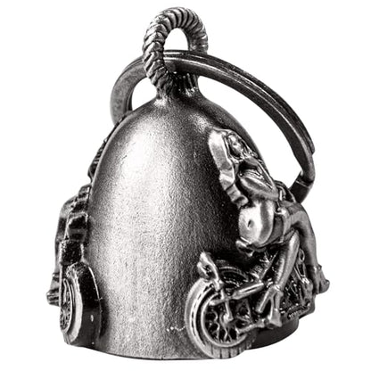Dream Apparel Motorcycle Bell Guardian Angel Drive Away Gremlin, Biker Bell for Men Women Rider Riding, Good Luck Gift - style: Sexy Female and Motorcycle