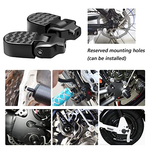 LOOEEL 1 Pair Mini Bicycle Rear Pedals Folding Rear Seat Footrest Pedals Cycling Accessories for Mountain Bike,Folding Bicycle