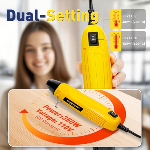 haisstronica 400 PCS Solder Seal Wire Connectors with Mini Heat Gun Kit, Waterproof Heat Shrink Wire Connectors, 10-26 AWG Solder Stick Wire Connectors for Automotive, Marine & Wiring Repair - size: 400PCS