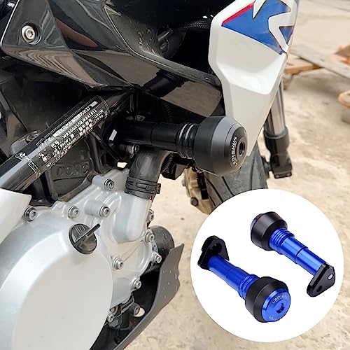 Motorcycle Falling Protection Frame Sliders Fairing Guard Anti Crash Pad Protector Compatible With BMW G310R, G310GS (2017-2025) ; G310 R, GS 17-18-19-20-21-22-23-24-25 (Blue) - color: Blue