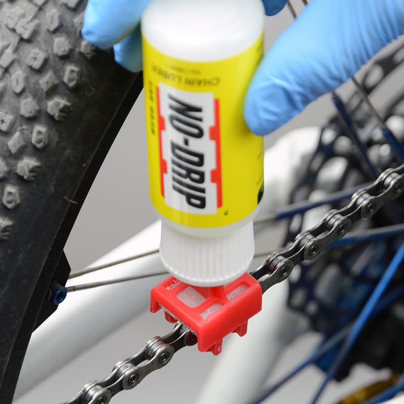 Upgraded Bike Chain Oiler - 2oz Bottle- No Dripping, No Over-Spray, No Mess, for Mountain Bike Road Bicycle Maintenance(Oil not Included)